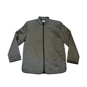 100% Silk Chico’s Design Zip Up Tang Suit Jacket